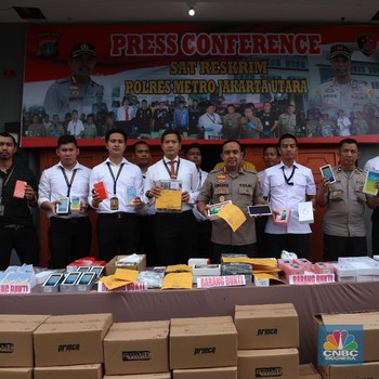 18 Ribu Smart Phone Ilegal Disita Polisi di Jakarta Utara