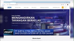 Surya Citra Media akan Bagi Dividen Interim 25 per Saham