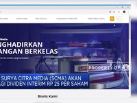 Surya Citra Media akan Bagi Dividen Interim 25 per Saham