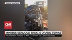 VIDEO: Minibus Seruduk Truk di Tol Cipali, 6 Orang Tewas