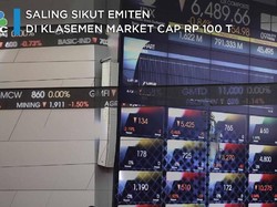 Saling Sikut Emiten di Klasemen Market Cap Rp 100 T