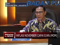 Inflasi November Capai 0,14%