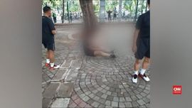 VIDEO: Ledakan Granat Asap di Monas Lukai Dua Anggota TNI
