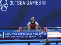 Angkat Besi Sumbang Emas, Posisi Indonesia Ke 3 Besar