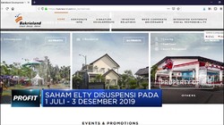 Suspensi Saham ELTY Dibuka oleh BEI