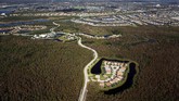 Sejak 1900 sebagian besar wilayah Everglades telah dibangun untuk pertanian dan pembangunan perkotaan. (AP Photo/Robert F. Bukaty)