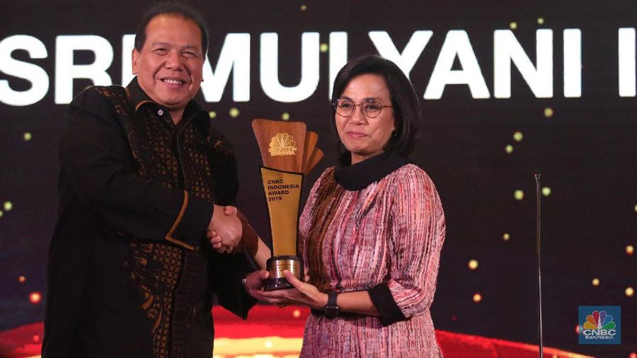 CNBC Indonesia Award 2019 menobatkan Sri Mulyani Indrawati sebagai The Best Minister.