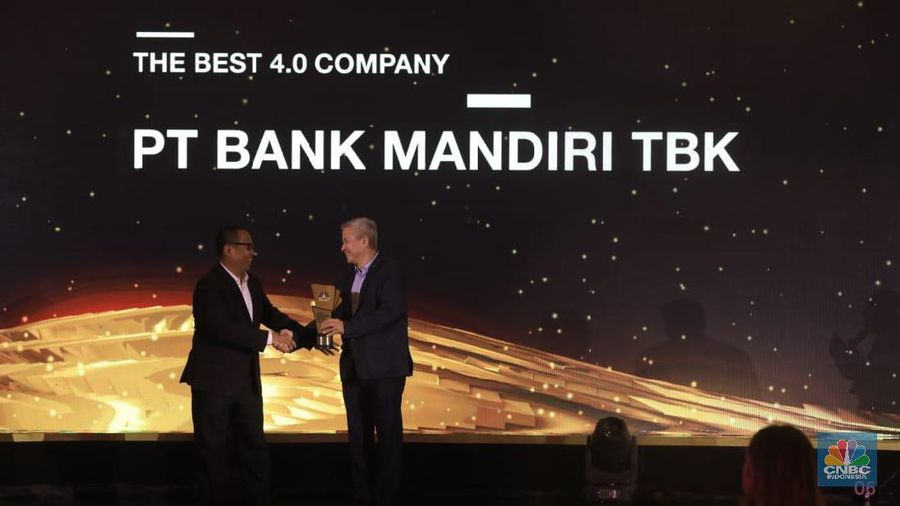  PT Bank Mandiri Tbk (BMRI) serasa mendapatkan kejutan saat berhasil menyabet penghargaan sebagai The Best 4.0 Company.