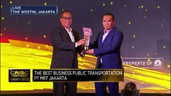 MRT Jakarta, Best Business Performance Public Transportation