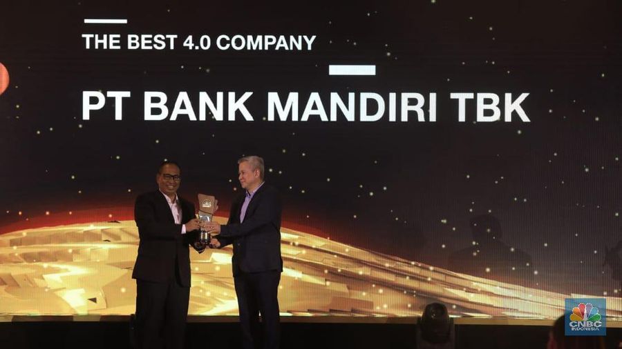 CNBC Indonesia Award 2019 memberikan penghargaan kepada PT Bank Mandiri Tbk (BMRI) untuk kategori The Best 4.0 Company.