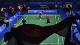 Ganda putra Indonesia Ade Yusuf Santoso/Wahyu Nayaka Arya muncul sebagai pahlawan kemenangan Indonesia setelah mampu mengalahkan Ong Yew Sin/Teo Ee Yi dua gim langsung 21-16 dan 21-19. (ANTARA FOTO/Sigid Kurniawan)