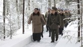 Kim juga mengunjungi Gunung Paektu pada Oktober lalu. (Korean Central News Agency/Korea News Service via AP)