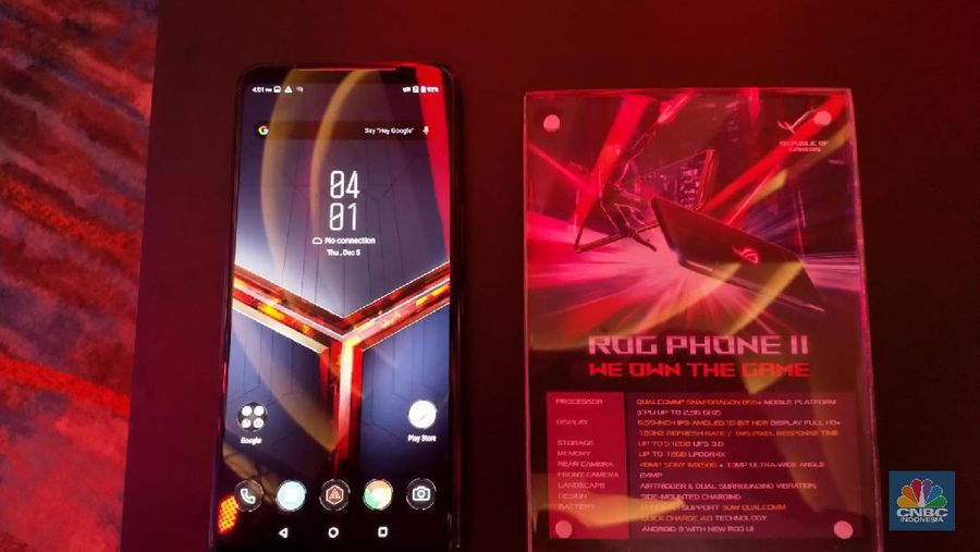 Ponsel khusus gaming canggih keluaran ASUS terbaru, ROG Phone II, secara resmi diluncurkan pada hari Kamis, 5 Desember 2019.
