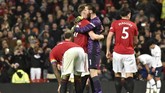 Kemenangan atas Tottenham jadi yang pertama bagi MU dalam empat pertandingan terakhir setelah tiga laga sebelumnya meraih dua kali imbang dan sekali kalah di semua kompetisi. (AP Photo/Rui Vieira)