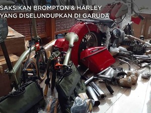 Saksikan Brompton & Harley yang Diselundupkan di Garuda