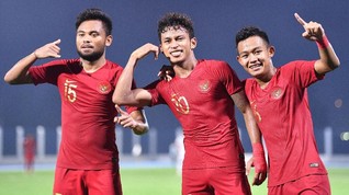FOTO: Pesta Indonesia ke Gawang Laos dan Lolos ke Semifinal
