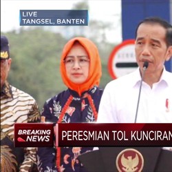 Mantap! Presiden Jokowi Resmikan Jalan Tol Kunciran-Serpong