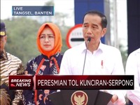 Mantap! Presiden Jokowi Resmikan Jalan Tol Kunciran-Serpong