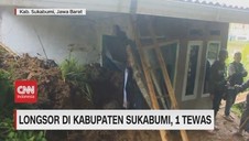 VIDEO: Longsor di Kabupaten Sukabumi, 1 Tewas