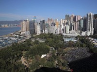Penampakan Lautan Manusia Peringati 6 Bulan Demo Hong Kong