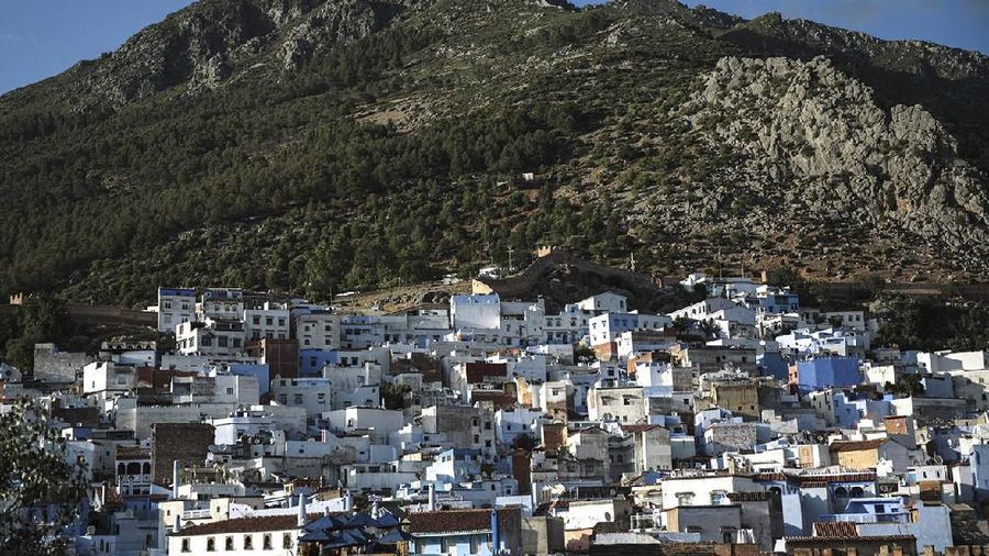 A view of the Medina of Chefchaouen, a picturesque town well-known for its blue painted houses and alleyways, in northern Morocco, Thursday, April 27, 2017. (AP Photo/Mosa'ab Elshamy)
