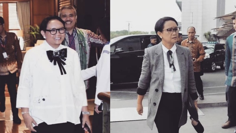 Ada yang berbeda dari penampilan Menteri Luar Negeri (Menlu) RI, Retno Marsudi. Wanita berusia 57 tahun itu kini semakin segar, modis, dan awet muda.
