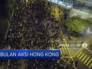 Peringatan 6 Bulan Aksi Hong Kong Libatkan Ratusan Ribu Massa
