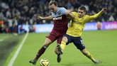 Arsenal bertandang ke markas West Ham di Stadion London, dalam lanjutan Liga Inggris pekan ke-16. (AP Photo/Kirsty Wigglesworth)