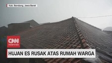 VIDEO: Hujan Es di Bandung Rusak Atap Rumah Warga