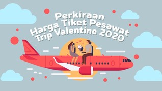 INFOGRAFIS: Perkiraan Harga Tiket Pesawat Trip Valentine 2020