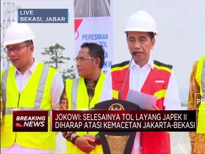 Jokowi Resmikan Jalan Tol Jakarta-Cikampek II Elevated