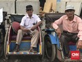 Curhat Nasib Pengayuh Becak di Era Anies Baswedan