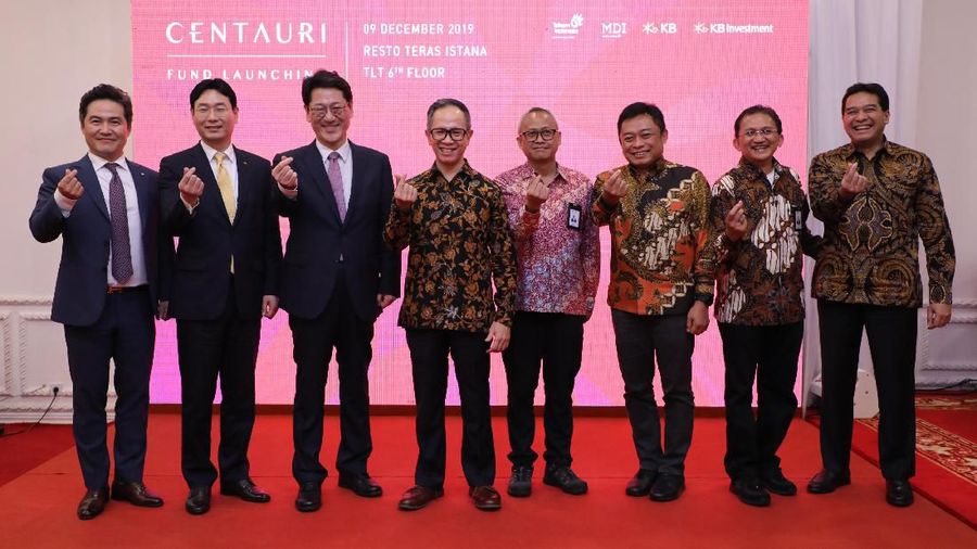 MDI Ventures bekerja sama dengan KB Financial Group meluncurkan perusahaan dana modal ventura, Centauri Fund.