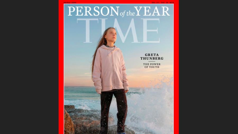 Majalah Times menetapkan aktivis iklim asal Swedia, Greta Thunberg sebagai Person of the Year 2019.