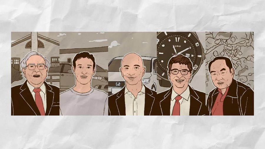 Infografis: Kaya Tanpa Gaya, Ini Hobi Merakyat Crazy Rich Dunia & RI