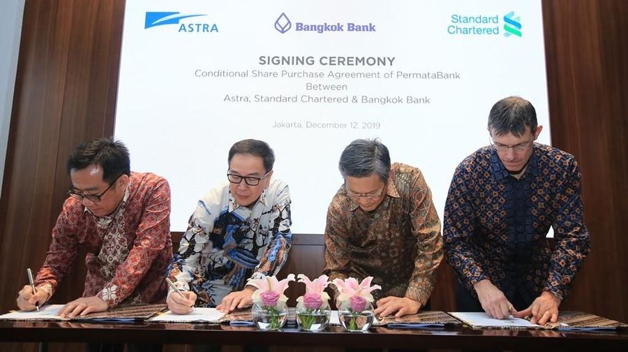 Standard Chartered & Astra Teken Perjanjian Jual Beli Saham PermataBank Dengan Bangkok Bank (Dok. Astra International )