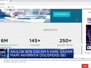 Anjlok 80% Dalam 5 Hari, Saham MAMI Akhirnya Disuspensi