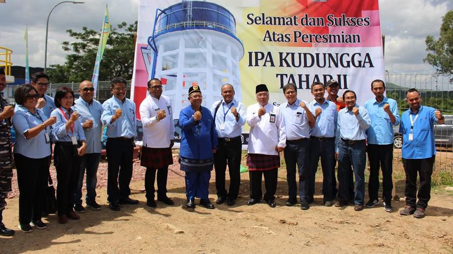 Program ini dikenal dengan nama Instalasi Pengolahan Air (IPA) Kudungga di Kabupaten Kutai Timur, Provinsi Kaltim dengan kapasitas 100 liter/detik.