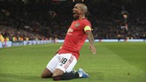Manchester United baru mampu memecah kebuntuan melalui kapten tim Ashley Young pada menit ke-53. (Lindsey Parnaby / AFP)
