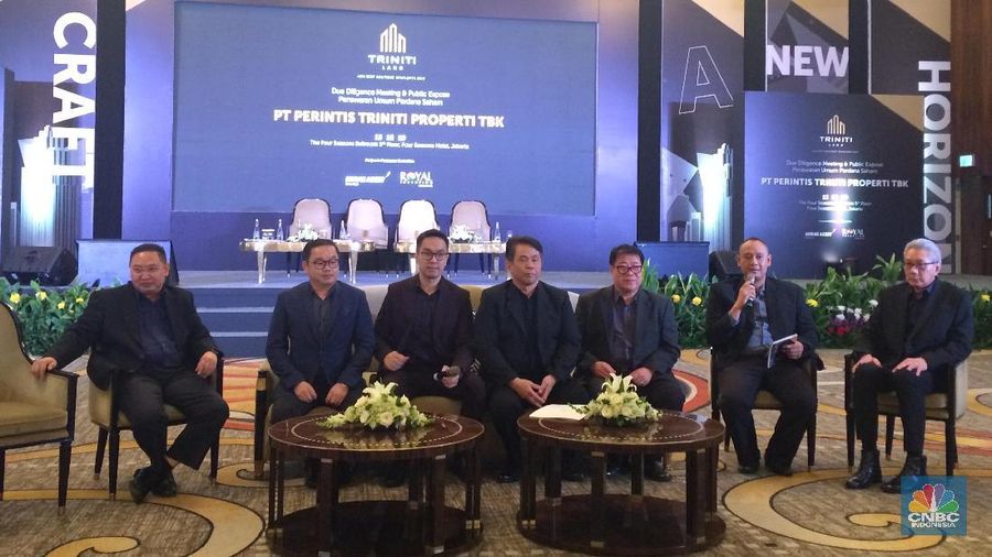 PT Perintis Triniti Properti (Triniti Land) akan mencatatkan saham perdana di Bursa Efek Indonesia (CNBC Indonesia/Syahrizal Sidik)