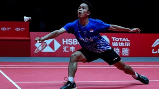 Kaki Lecet Bikin Anthony Ginting Gagal Juara BWF World Tour