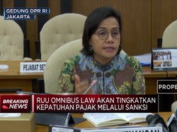 Sri Mulyani Sampaikan 4 RUU Prioritas Kemenkeu ke DPR RI