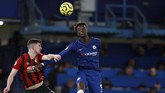 Chelsea belum bisa keluar dari rapor negatif di Liga Inggris usai kalah 0-1 dari Bournemouth di Stamford Bridge, Sabtu (14/12). Sementara Bournemouth meraih kemenangan pertama dalam lima pertandingan terakhir. (AP Photo/Ian Walton)