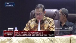 BPS: Defisit Neraca Dagang November Capai USD 1,33 M