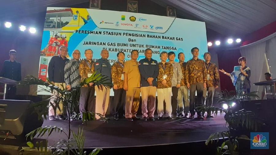 Kementerian ESDM meresmikan jargas yang mulai beroperasi di Kabupaten Karawang hari ini. 
