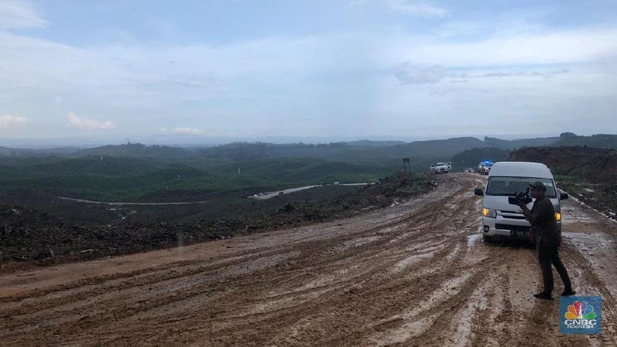 Sebagian lahan ibu kota baru di kecamatan Sepaku, Kabupaten Penajam. (²©²ÊÍøÕ¾/Chandra Gian Asmara)