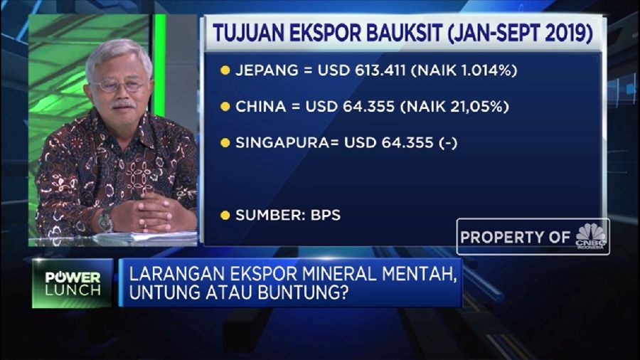 Pemerintah sedang mendorong industri pengolahan bahan mineral mentah domestik lewat smelter