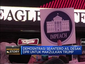 Demonstrasi Seantero AS, Dukung Pemakzulan Trump