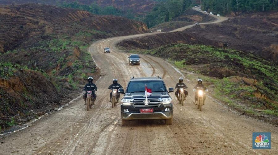 Sebagian lahan ibu kota baru di kecamatan Sepaku, Kabupaten Penajam. (վ/Chandra Gian Asmara)