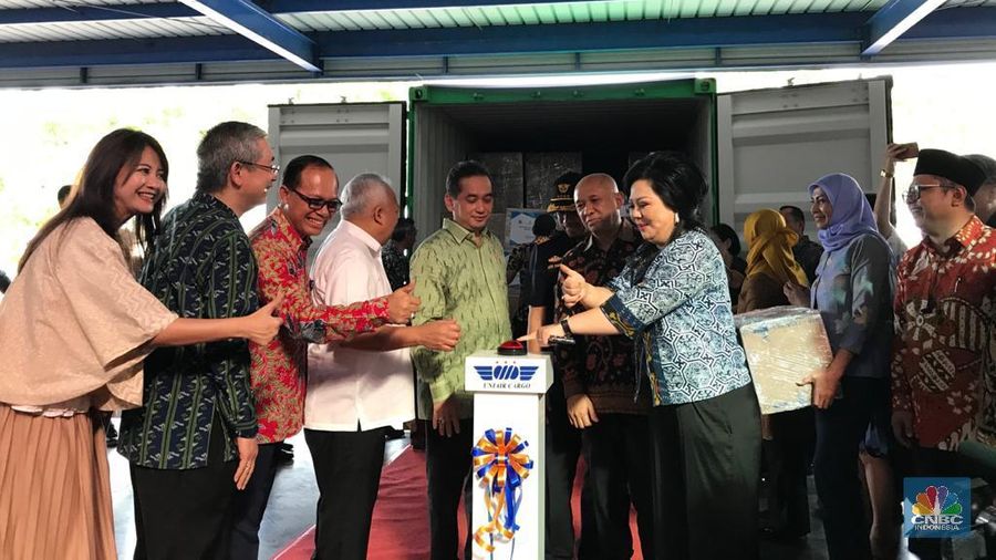 Seremoni peluncuran digelar di Kawasan Industri dan Pergudangan Marunda Center, Kamis (19/12/2019).